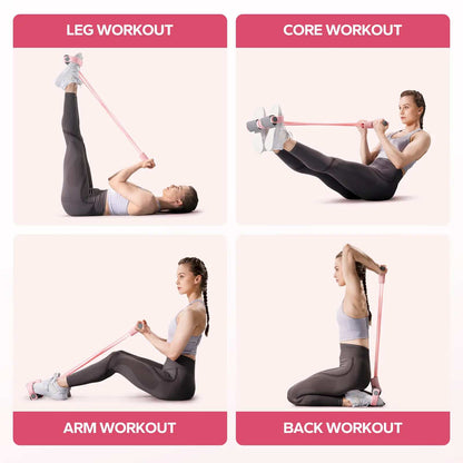 Multifunction Pedal Resistance Band Elastic Pull Rope Trainer