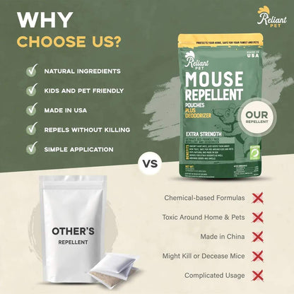 Peppermint Car Mouse Repellent Pouches 12-Pack