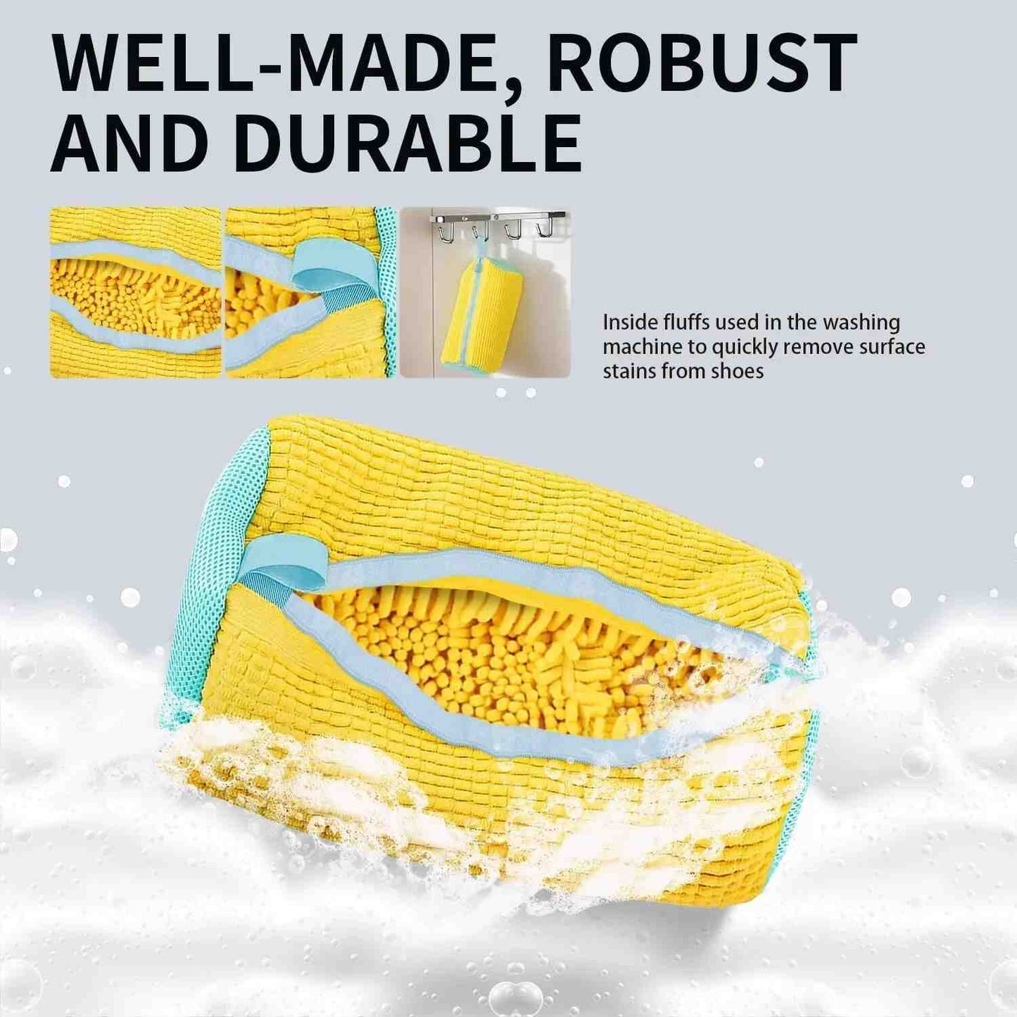 [BUY 1 GET 1 FREE] [BUY 2 GET 1 FREE] Mesh Shoe Washing Bag for Machine Wash