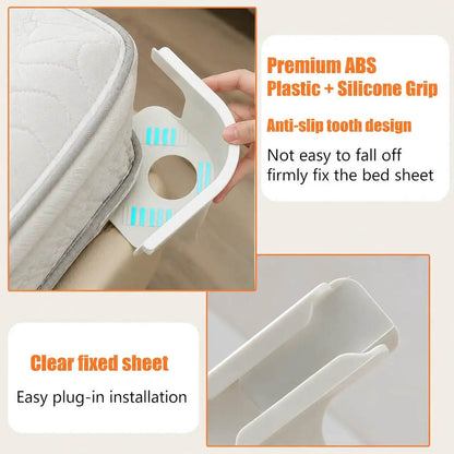 [BUY 1 GET 1 FREE] Heavy Duty Bed Sheet Clips & Invisible Mattress Corner Fasteners