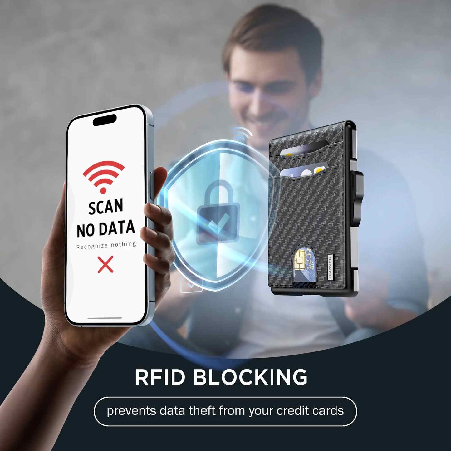 Instant Pop-Up RFID Blocking Metal Wallet