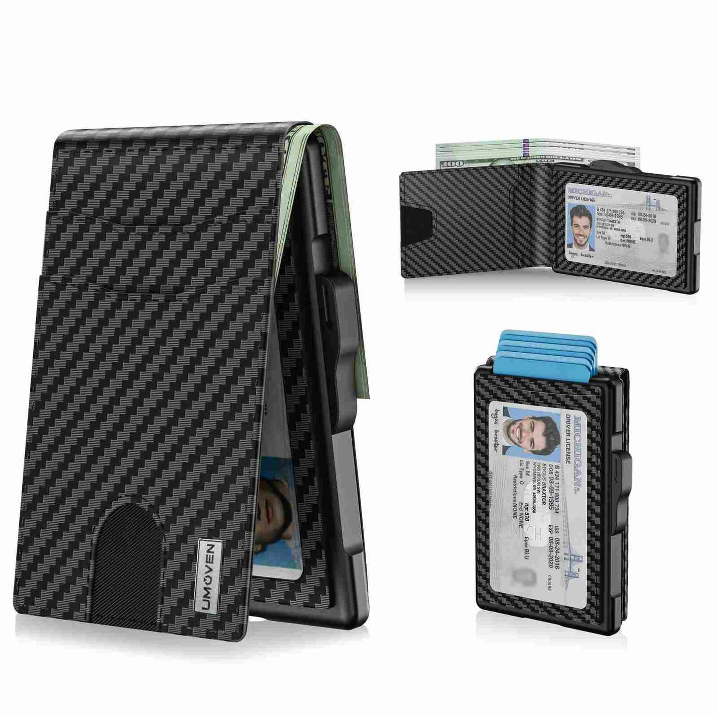 Instant Pop-Up RFID Blocking Metal Wallet