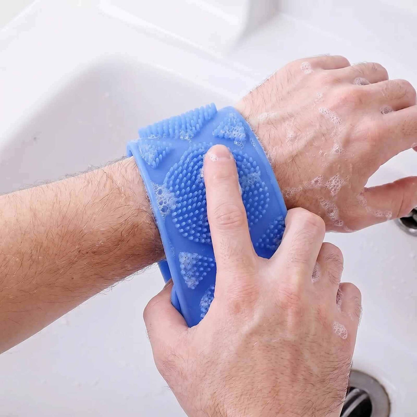 Double-Sided Exfoliating Silicone Back Scrubber