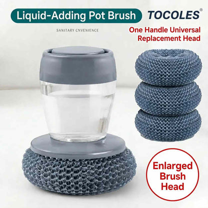 [BUY 1 GET 1 FREE] Soap-Dispensing Kitchen Cleaning Brush