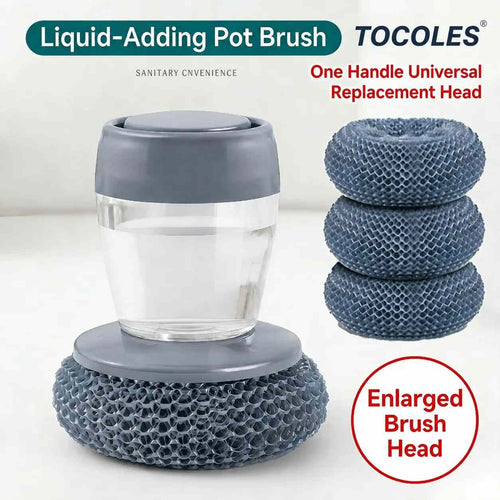 [BUY 1 GET 1 FREE] Soap-Dispensing Kitchen Cleaning Brush