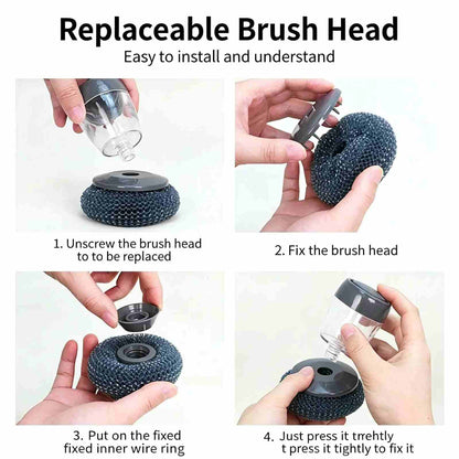 [BUY 1 GET 1 FREE] Soap-Dispensing Kitchen Cleaning Brush