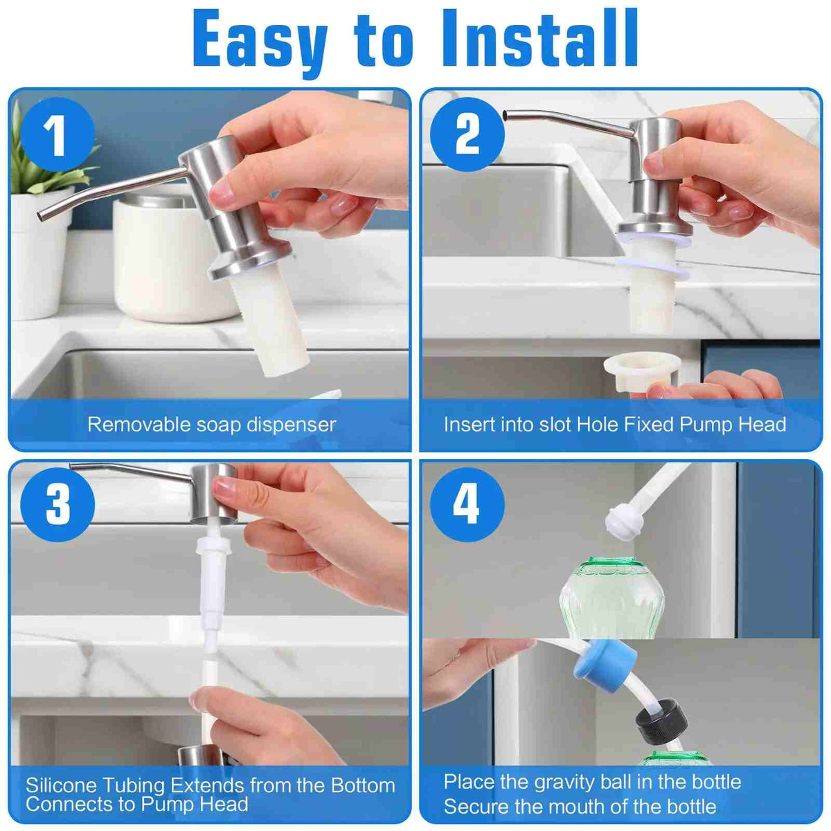 [BUY 1 GET 1 FREE] No-Refill Sink Soap Dispenser