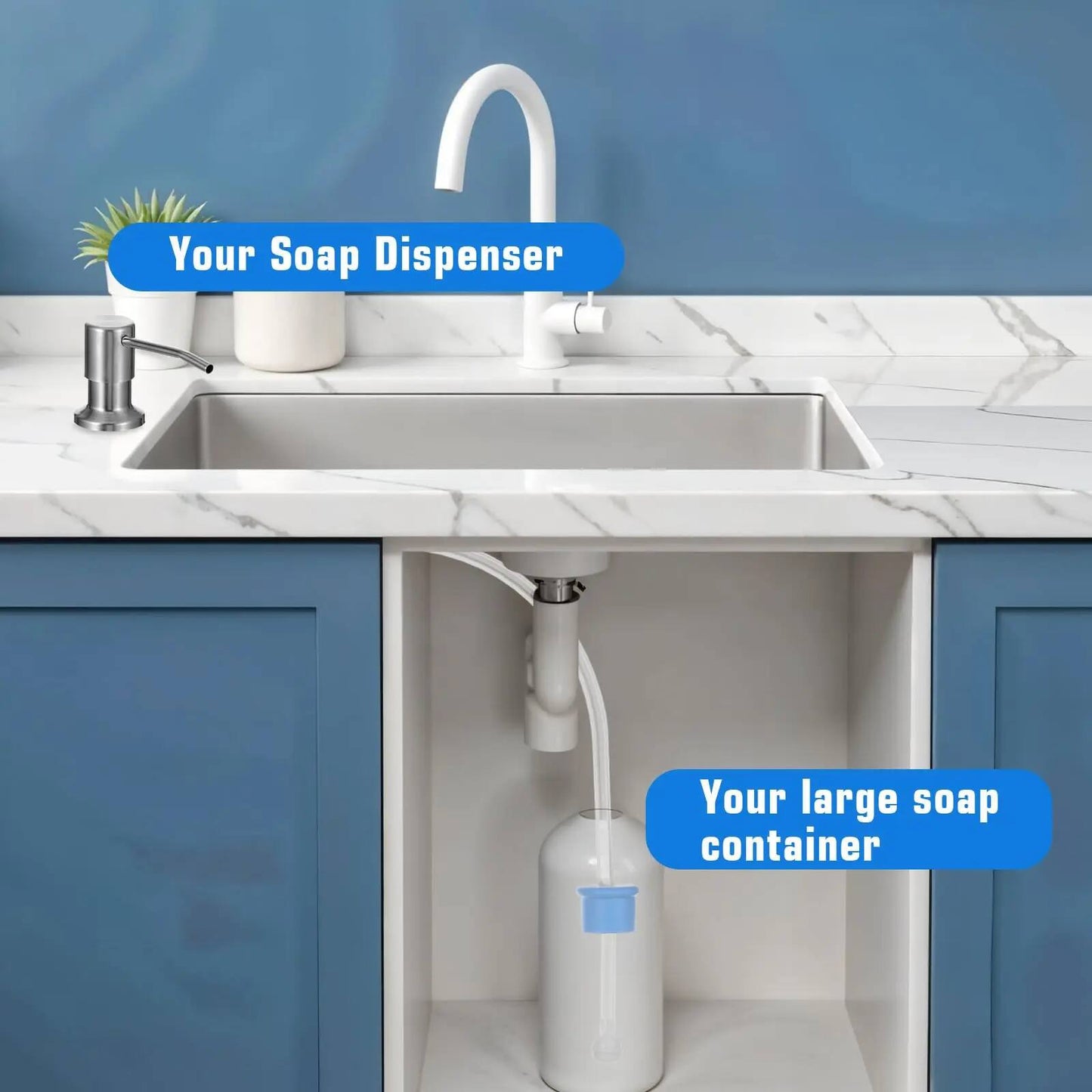 [BUY 1 GET 1 FREE] No-Refill Sink Soap Dispenser