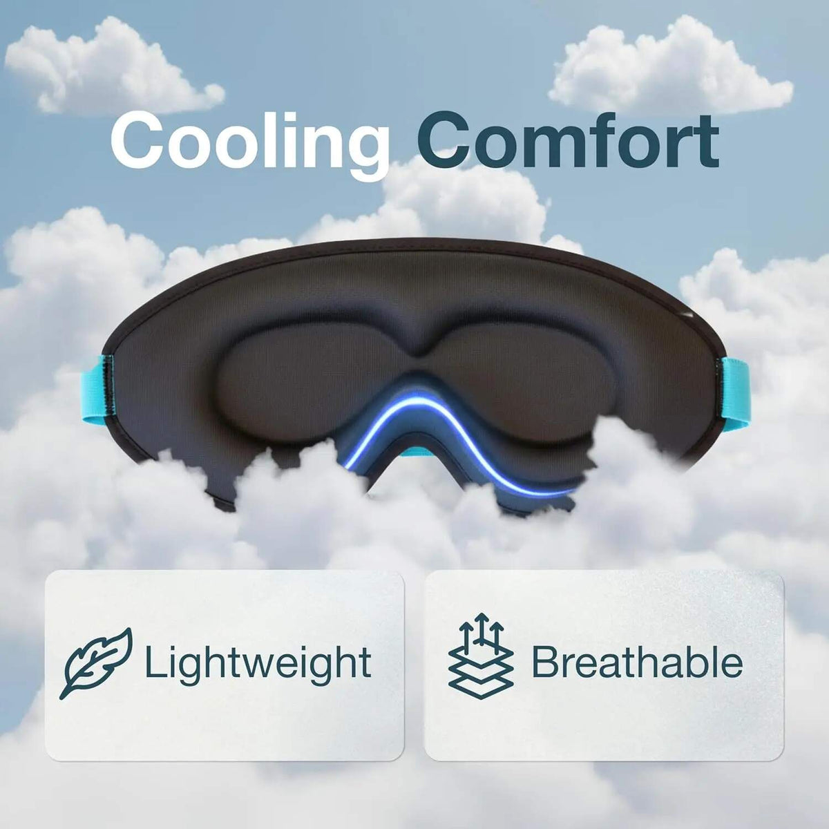 [BUY 1 GET 1 FREE] Zero-Pressure 3D Blackout Sleep Mask