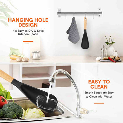 [BUY 1 GET 1 FREE] Non-Scratch Silicone Cooking Spoon