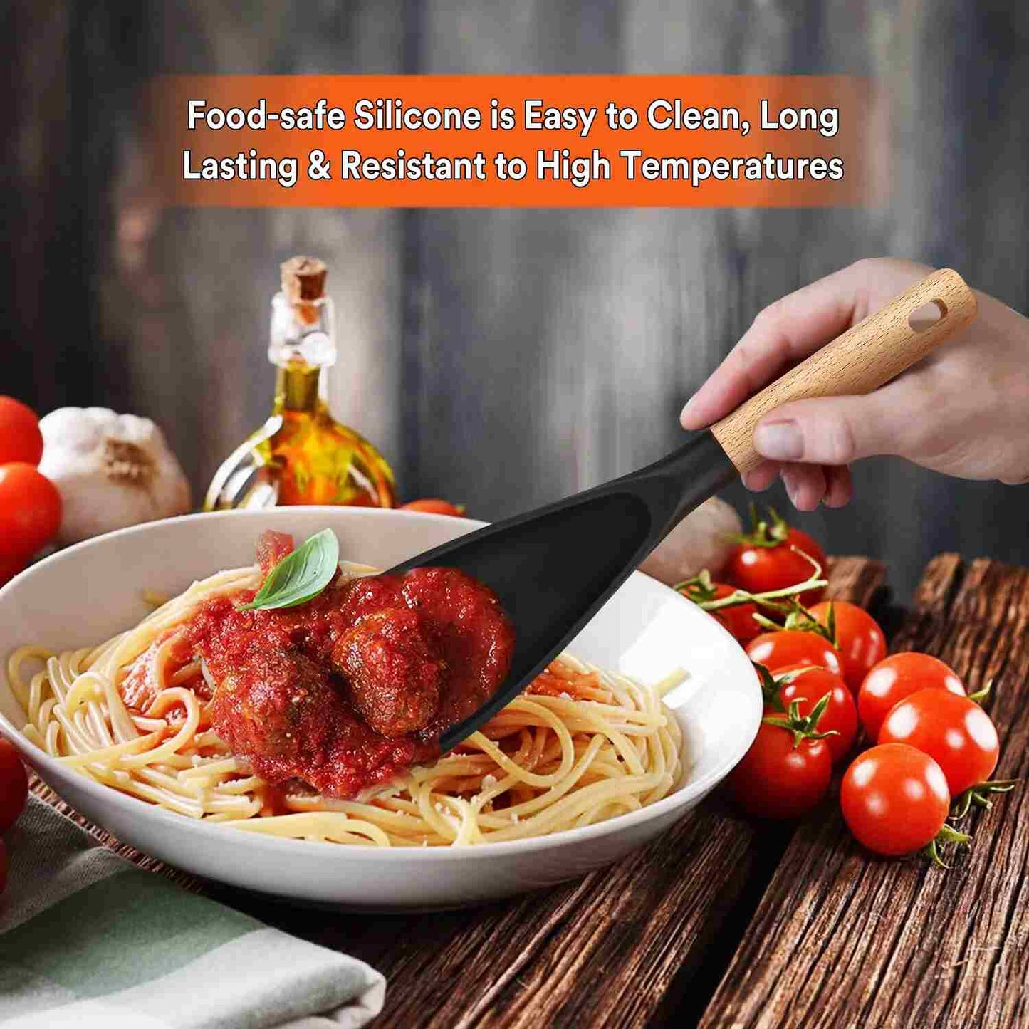 [BUY 1 GET 1 FREE] Non-Scratch Silicone Cooking Spoon