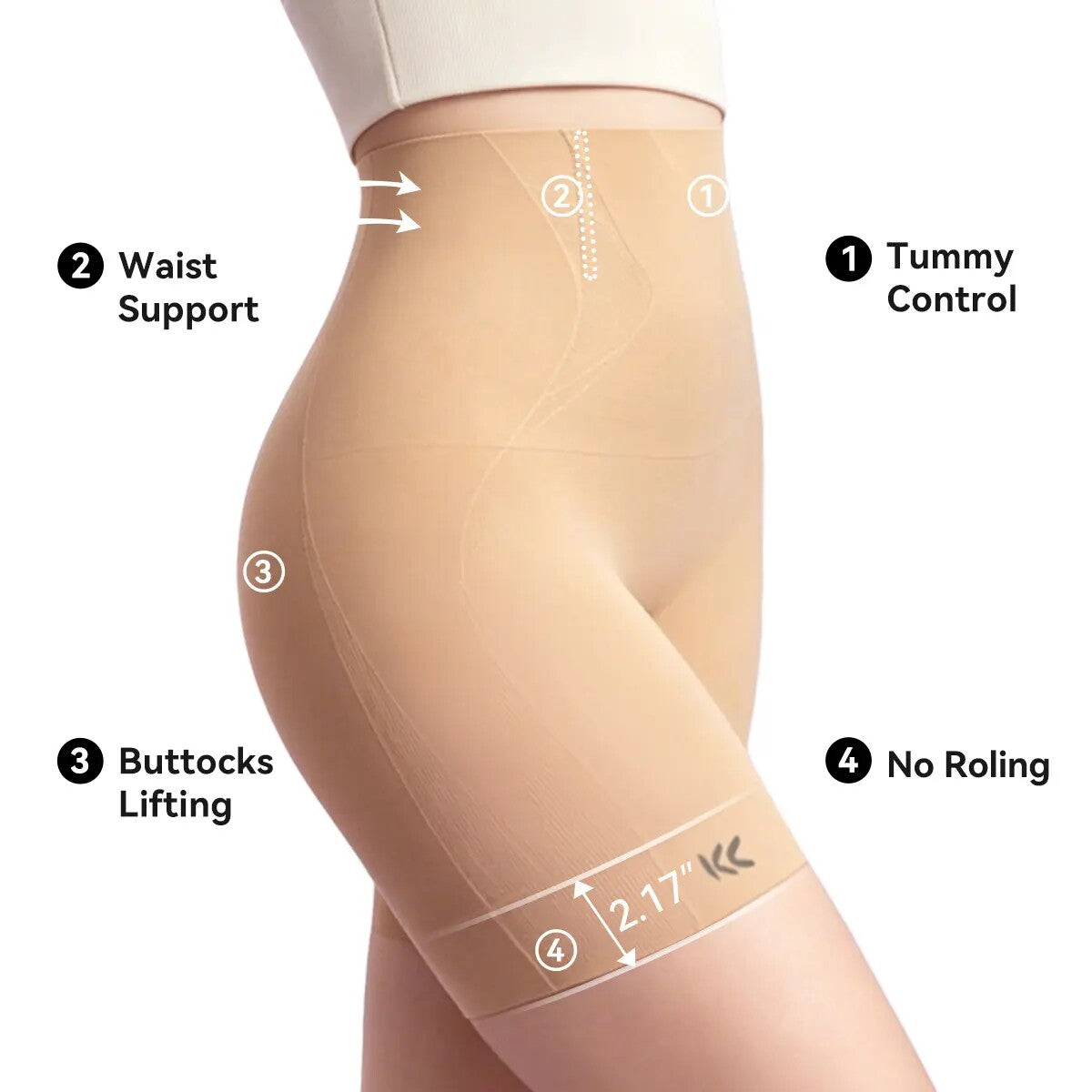 Tummy Control Butt-Lifting Shapewear Shorts