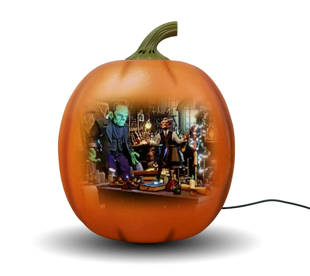Motion-Sensor Talking Pumpkin Projector