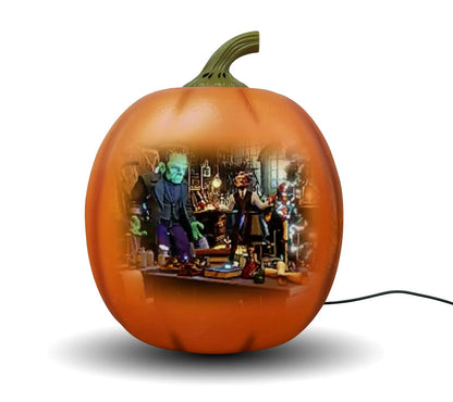 Motion-Sensor Talking Pumpkin Projector