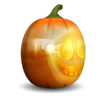 Motion-Sensor Talking Pumpkin Projector
