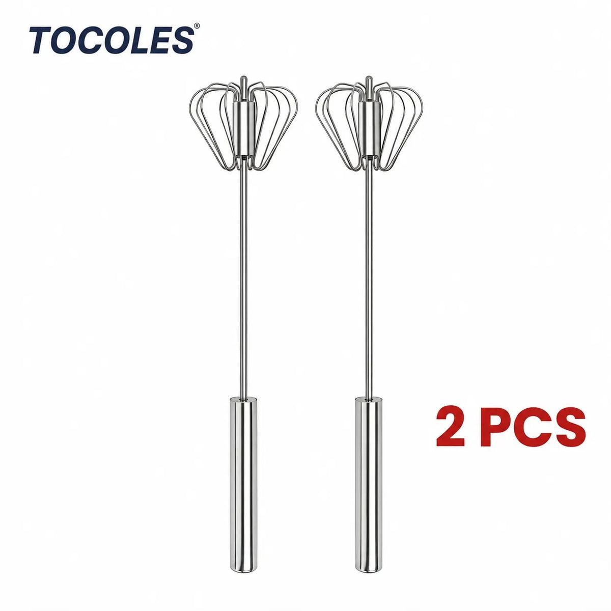 [BUY 1 GET 1 FREE] Semi-Auto Hand-Push Rotary Whisk