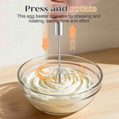 [BUY 1 GET 1 FREE] Semi-Auto Hand-Push Rotary Whisk