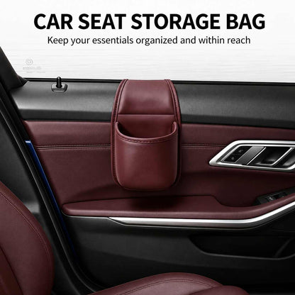 Double-Layer Adhesive Car Door Storage Pocket