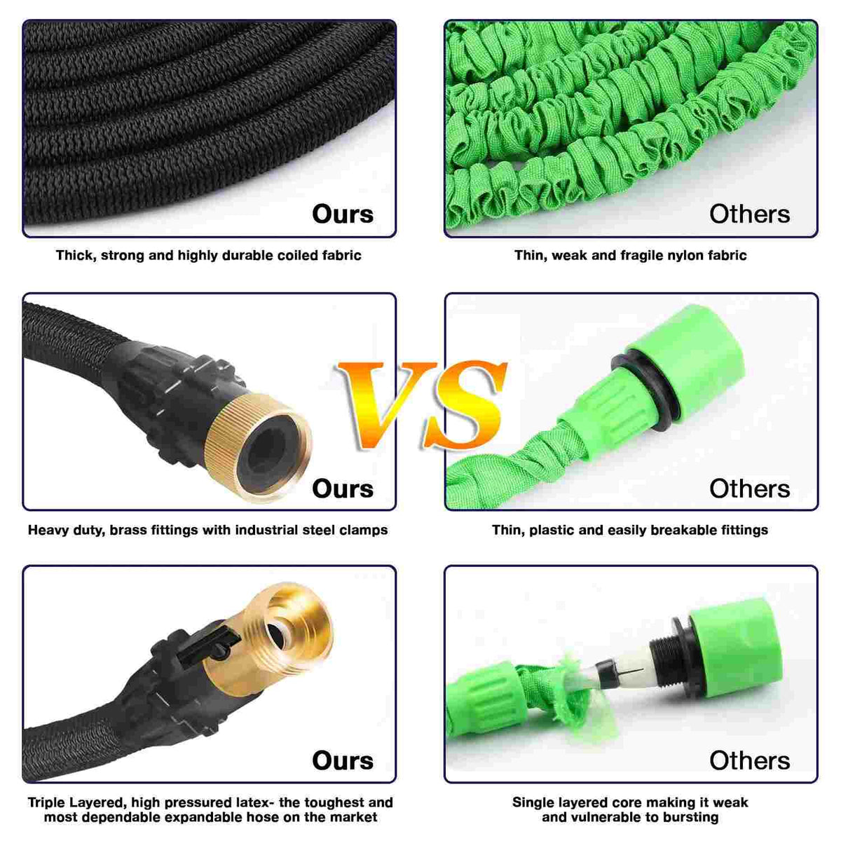 4-Layer Latex Expandable Garden Hose
