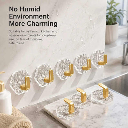 Waterproof Self-Adhesive Hexagon Hooks