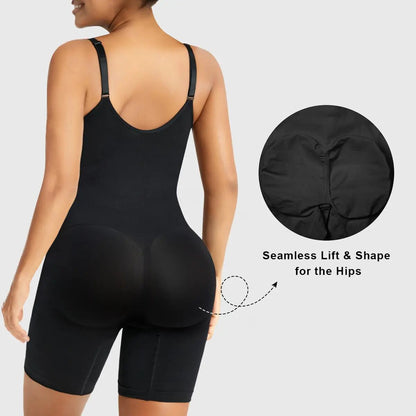 [BUY 1 GET 1 FREE] Zip-Front Tummy Control Shapewear Bodysuit