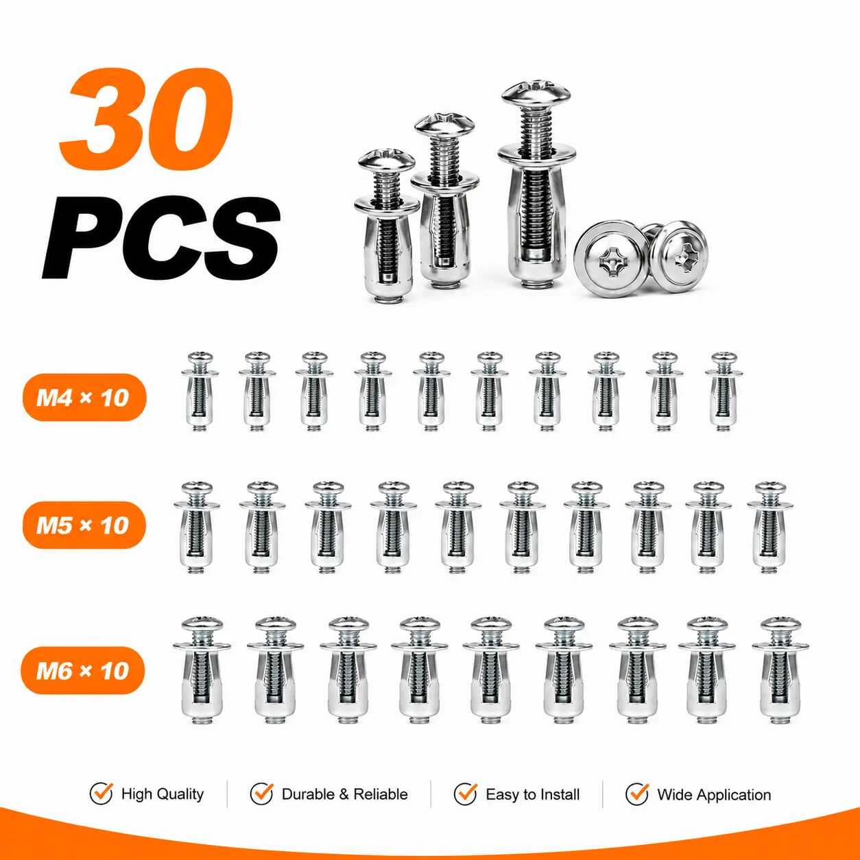 [BUY 1 GET 1 FREE] Carbon Steel Rivet Locking Nuts Set