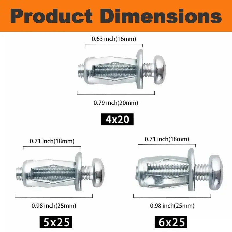 [BUY 1 GET 1 FREE] Carbon Steel Rivet Locking Nuts Set