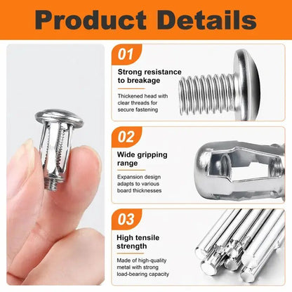 [BUY 1 GET 1 FREE] Carbon Steel Rivet Locking Nuts Set