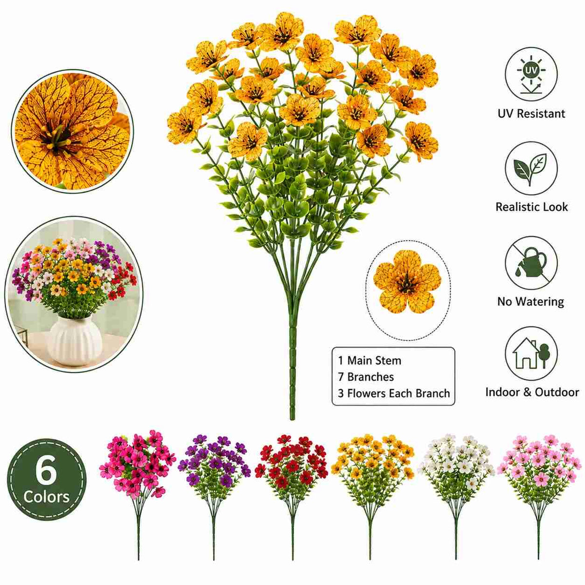 [BUY 1 GET 1 FREE] UV-Resistant Fall Artificial Flower Bouquet