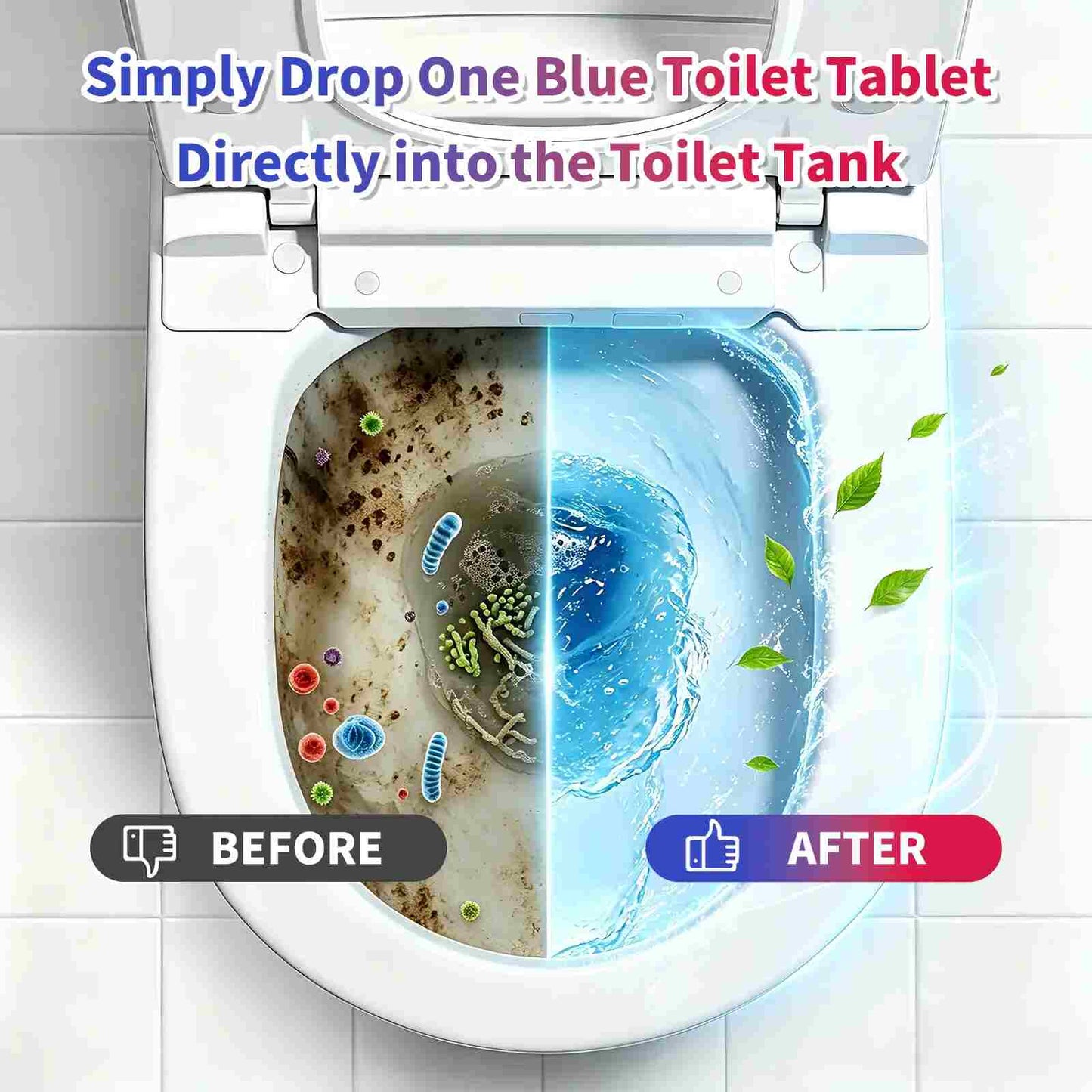[BUY 2 GET 1 FREE] Dual-Action Automatic Toilet Cleaning Tablets