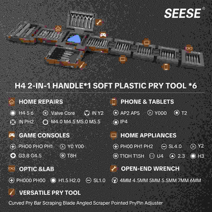 55-in-1 Magnetic Precision Screwdriver Set