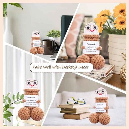 [BUY 2 GET 1 FREE] Positive Message Crochet Doll with Card