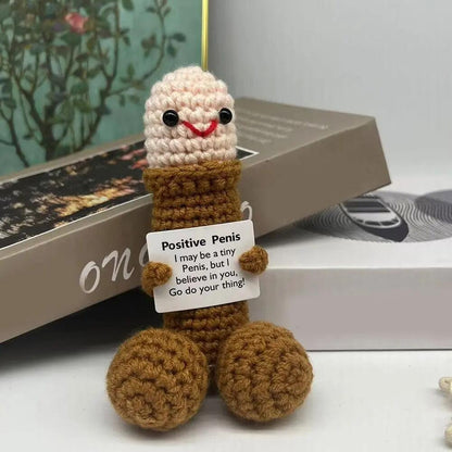 [BUY 2 GET 1 FREE] Positive Message Crochet Doll with Card