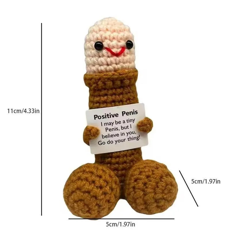 [BUY 2 GET 1 FREE] Positive Message Crochet Doll with Card
