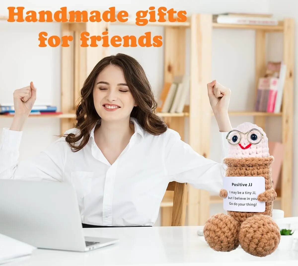 [BUY 2 GET 1 FREE] Positive Message Crochet Doll with Card