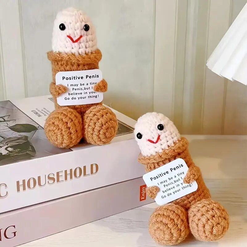 [BUY 2 GET 1 FREE] Positive Message Crochet Doll with Card