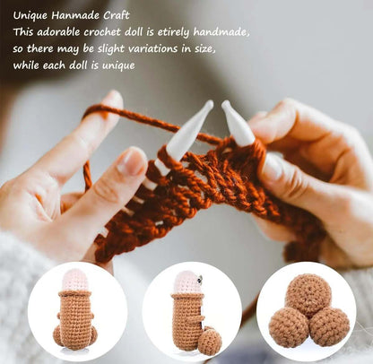 [BUY 2 GET 1 FREE] Positive Message Crochet Doll with Card