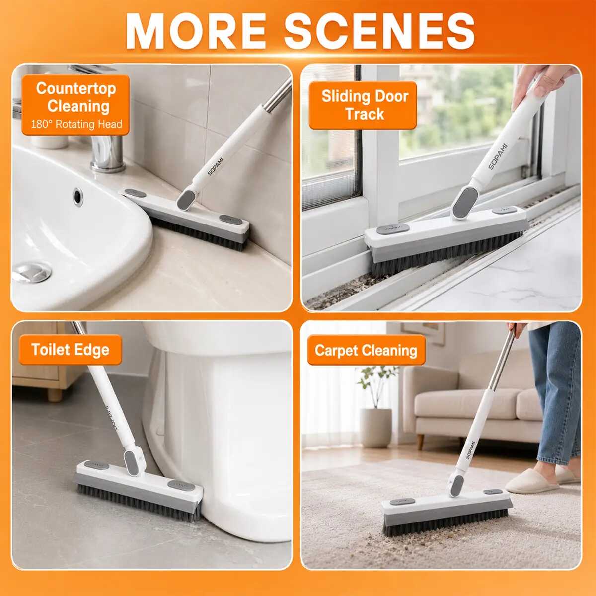 360° Rotating Gap Cleaning Tool