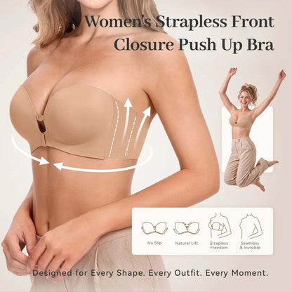 Non-Slip Strapless Wireless Bra