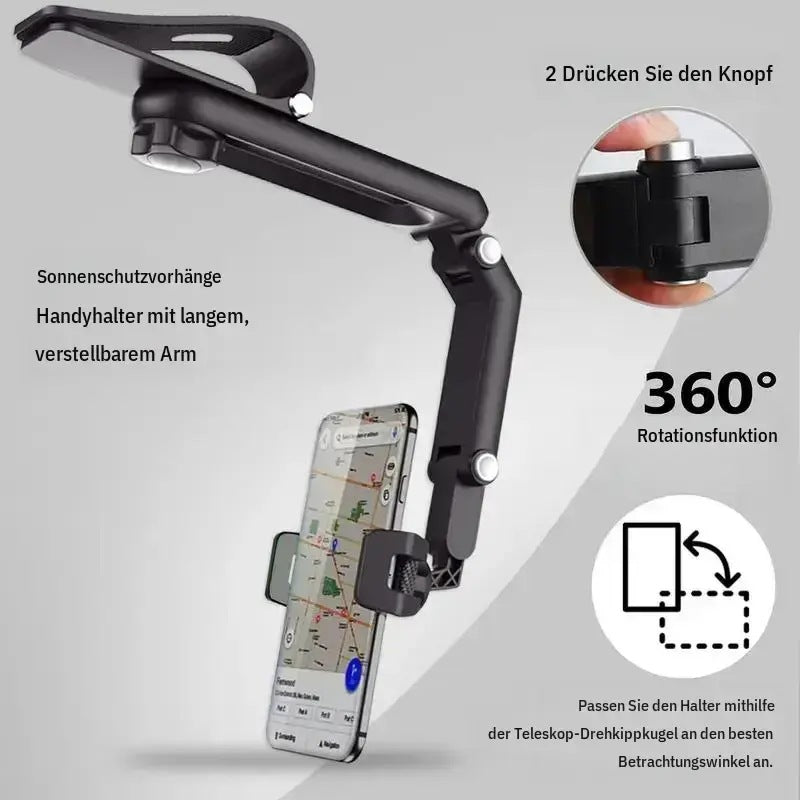 360° Sun Visor Car Phone Holder