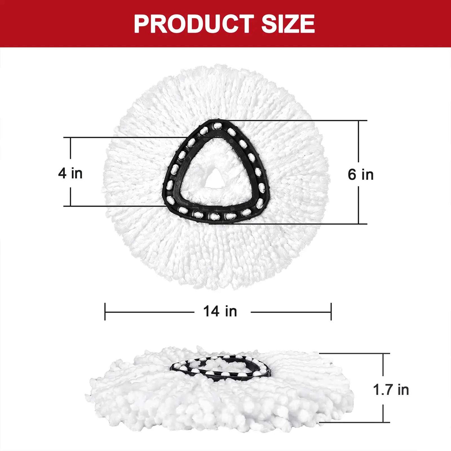 Microfiber Spin Mop Replacement Heads