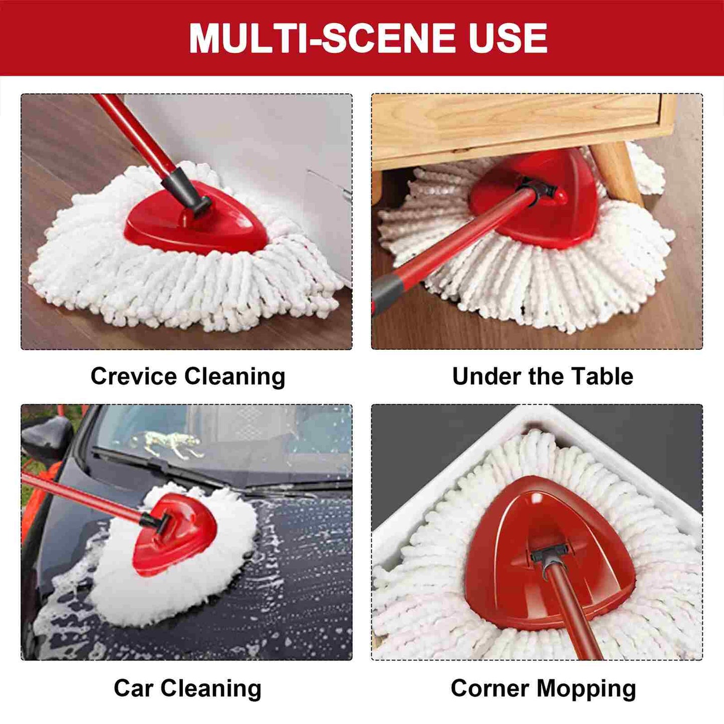Microfiber Spin Mop Replacement Heads