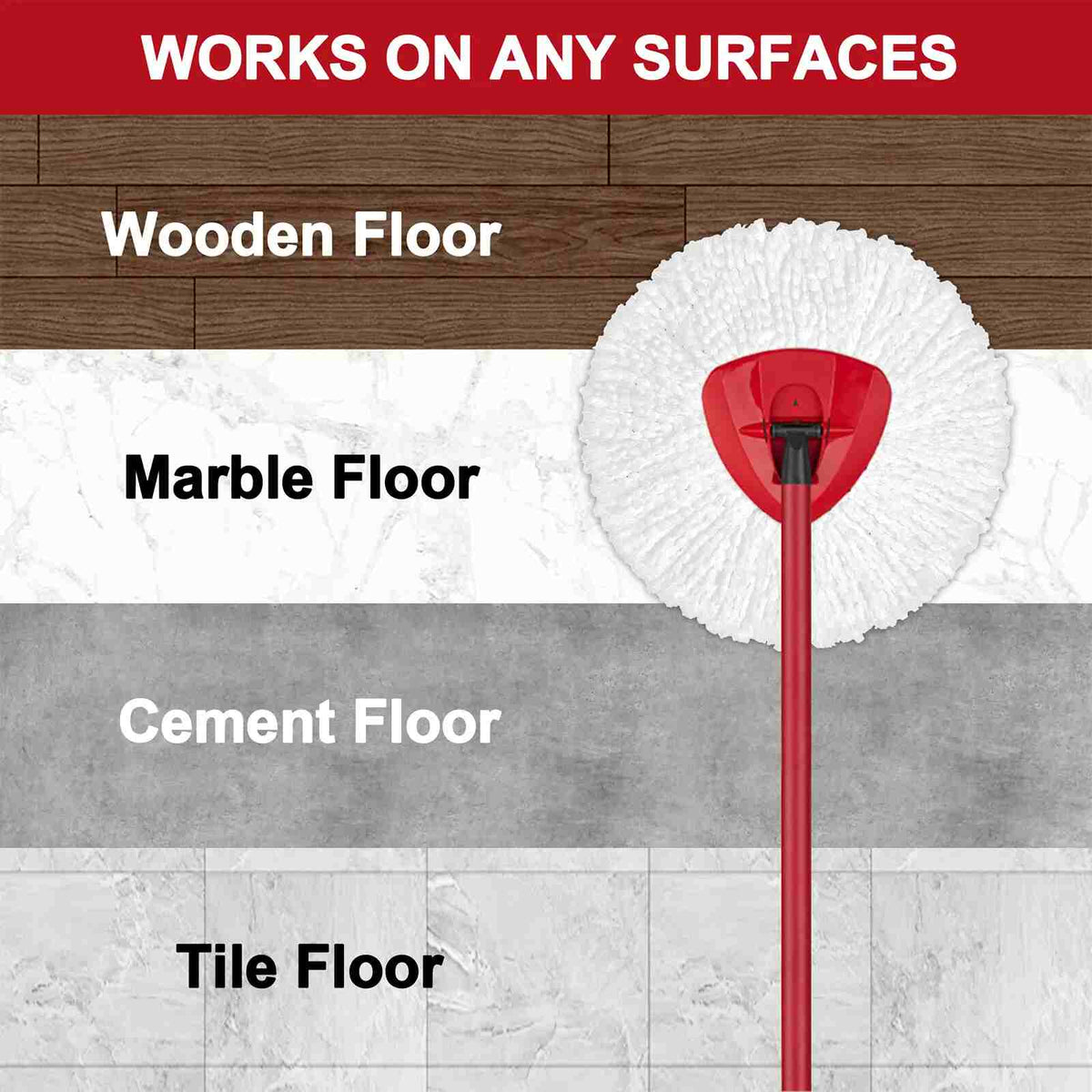 Microfiber Spin Mop Replacement Heads