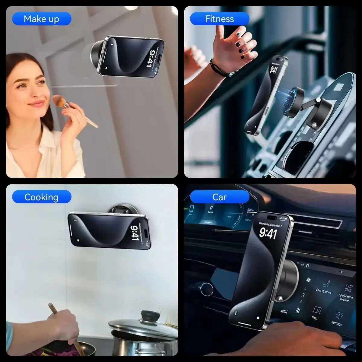 Magnetic Suction Cup Car Phone Mount
