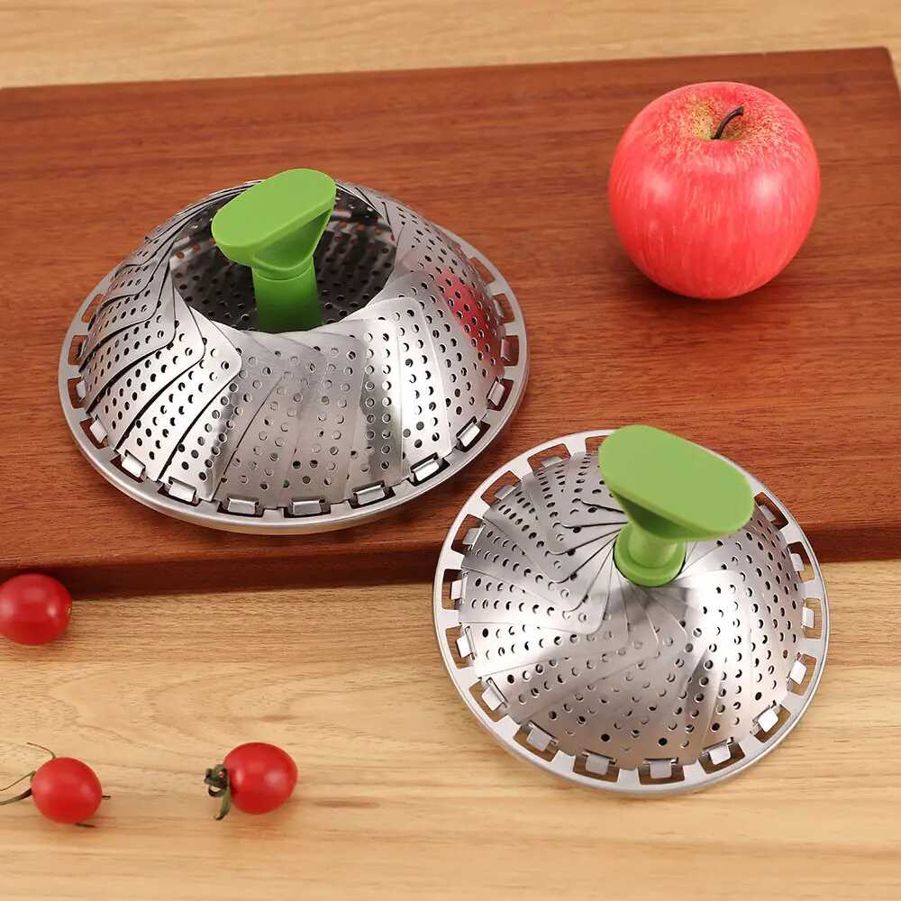 [BUY 1 GET 1 FREE] Foldable Stainless Steel Steamer Basket