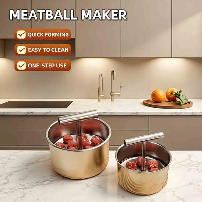 [BUY 1 GET 1 FREE] Stainless Steel Multi-Hole Meatball Maker