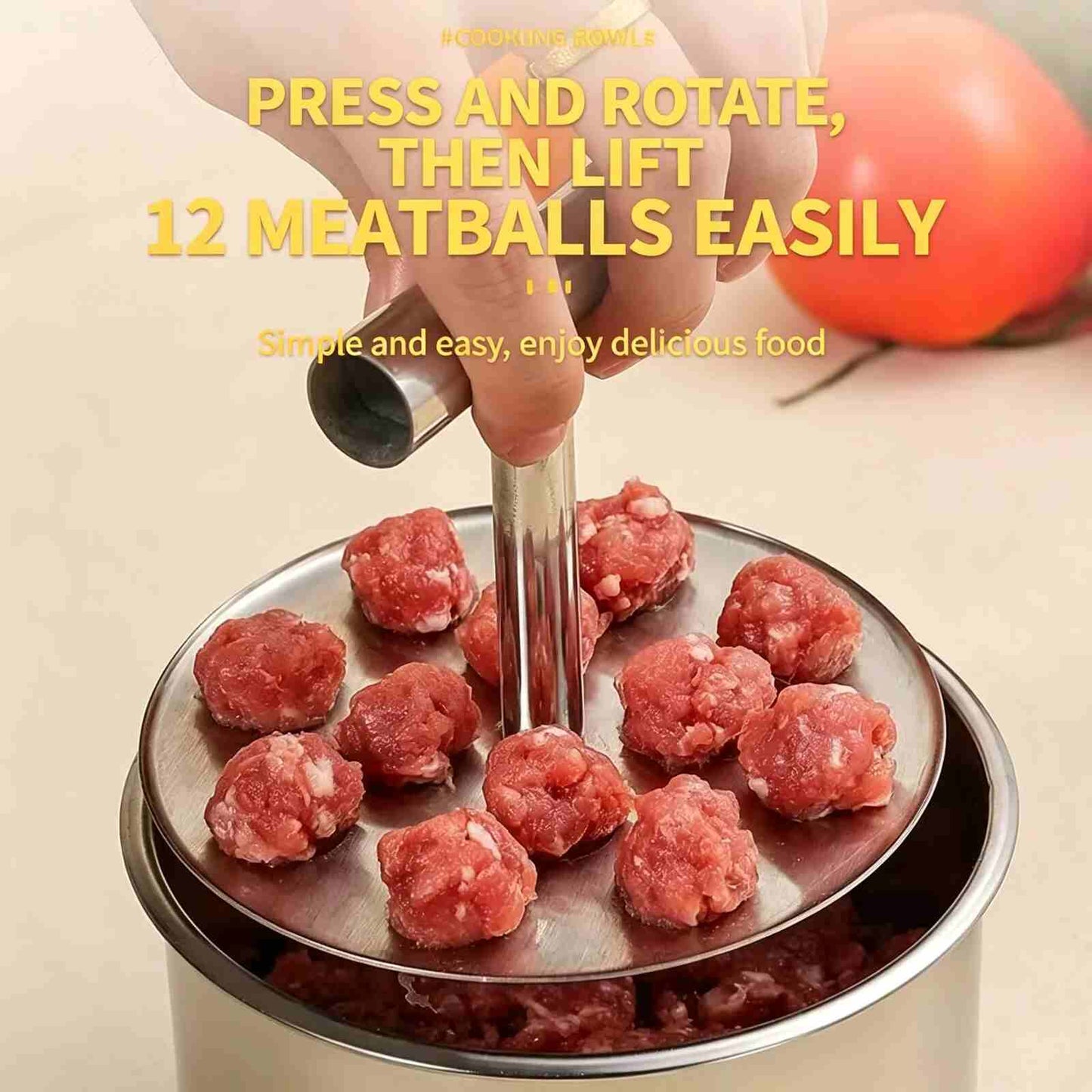 [BUY 1 GET 1 FREE] Stainless Steel Multi-Hole Meatball Maker