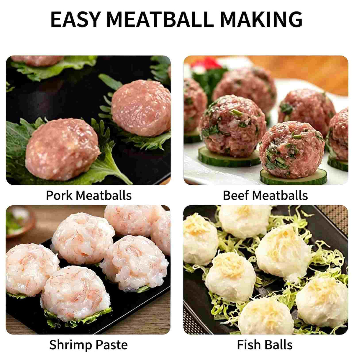 [BUY 1 GET 1 FREE] Stainless Steel Multi-Hole Meatball Maker