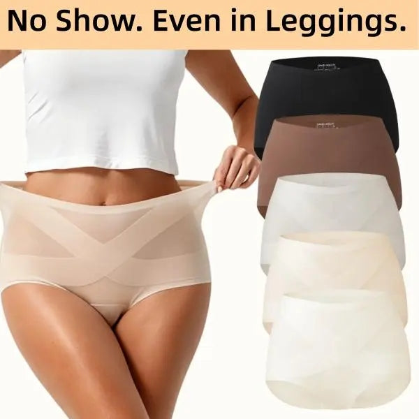 Seamless High-Waist Full-Coverage Panties