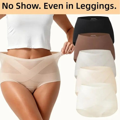 Seamless High-Waist Full-Coverage Panties